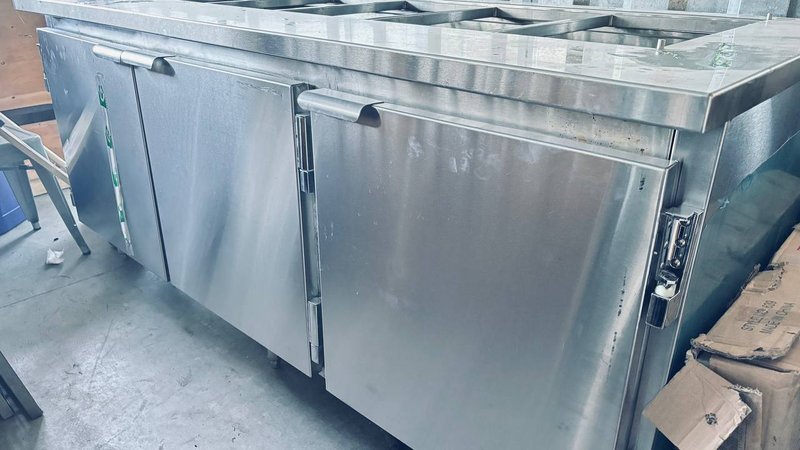 Premium 78" Custom Stainless Steel Commercial Prep Table (Designed for Remote Compressor)