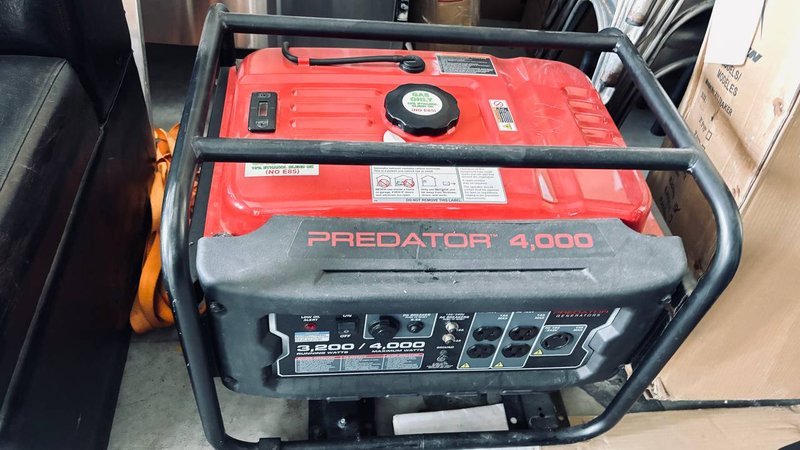 Predator 4,000W Portable Gas-Powered Generator (3,200 Running Watts) - 2