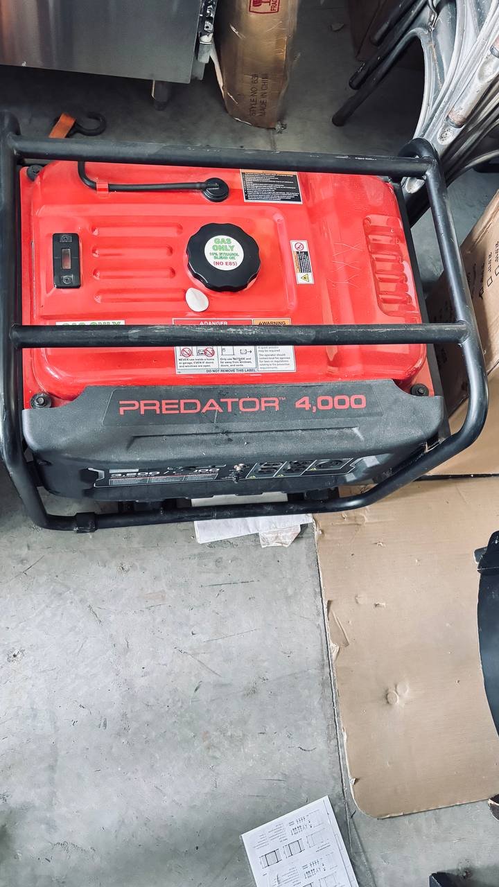 Predator 4,000W Portable Gas-Powered Generator (3,200 Running Watts)